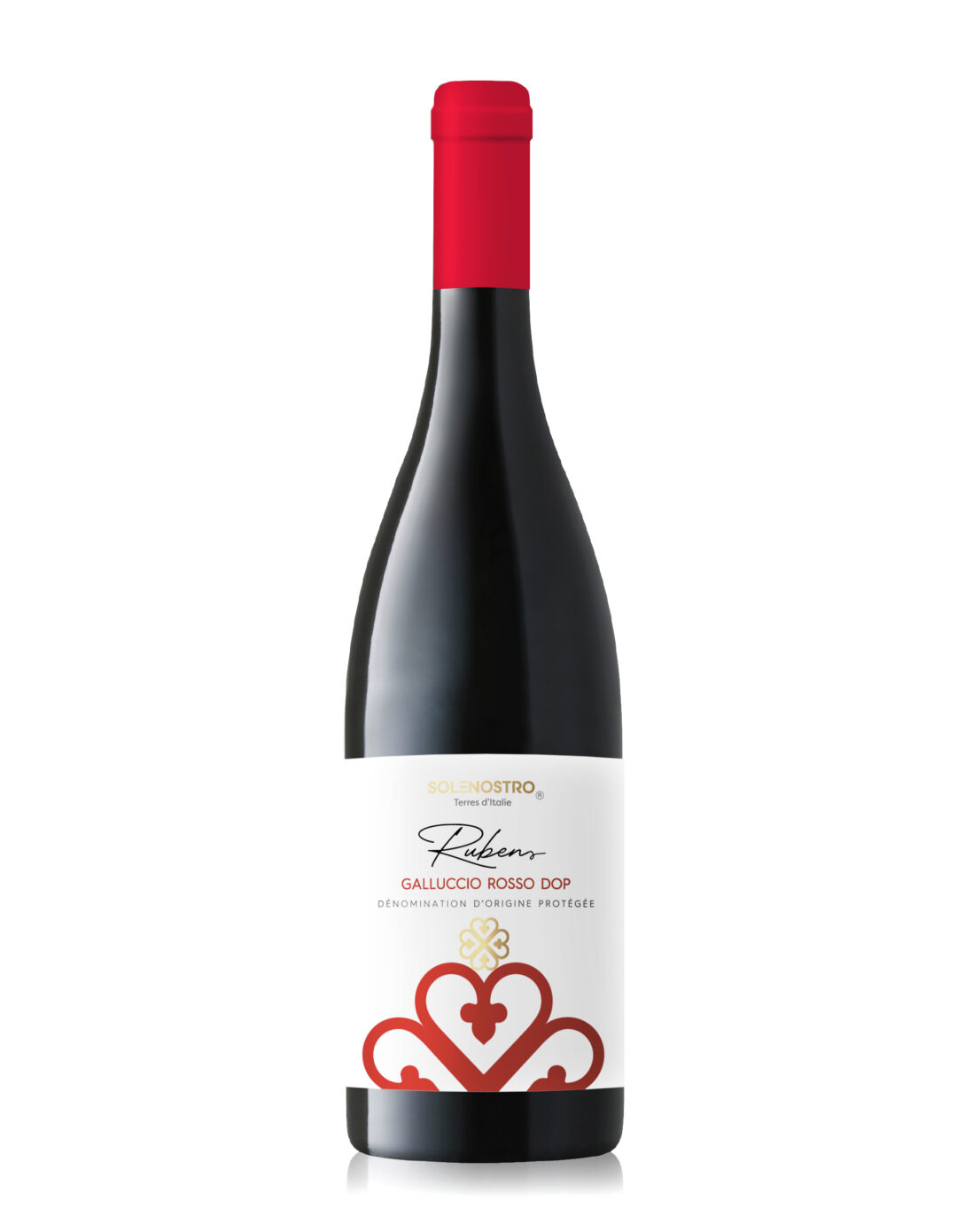 bouteille de vin rouge italien Rubens